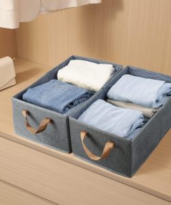 Alternative view of Fordonral Pack of 3 Large Capacity Storage Bins Closet Organizer System. Sturdy Foldable Storage Boxes for Organizing Clothing. Sheets. Toys. Books - Shelf Organizer Shelves Basket Storage Bin